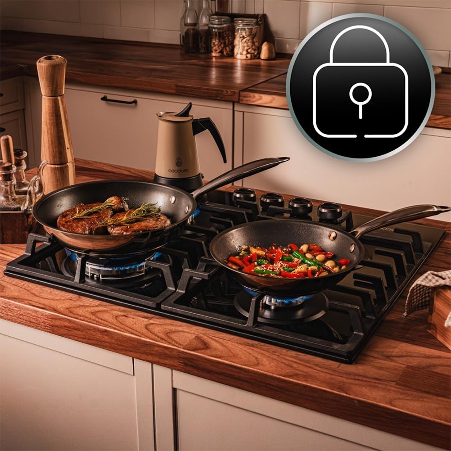 additioanl image for  Cecotec Bolero Gas Hob 4 Burner Black 