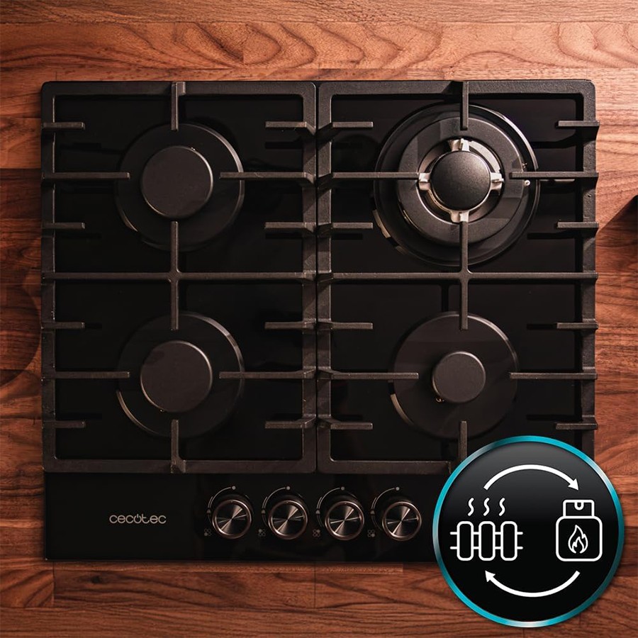 additioanl image for  Cecotec Bolero Gas Hob 4 Burner Black 