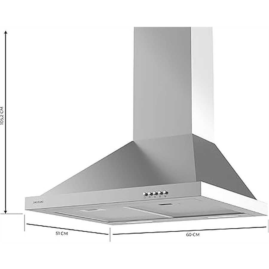 additioanl image for  Cecotec Hood Bolero Pyramidal Inox 60 cm 