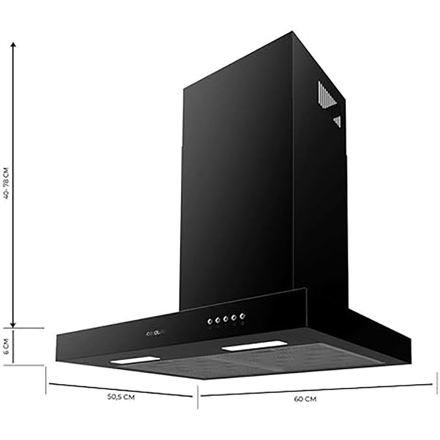 additioanl image for  Cecotec Hood Bolero T-Shaped Black 60 cm 