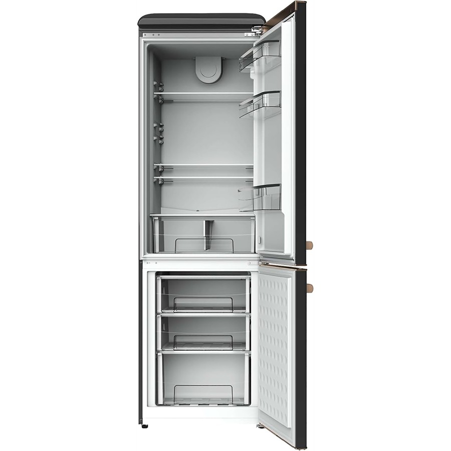 additioanl image for  Cecotec Retro combi fridge Black 300L 