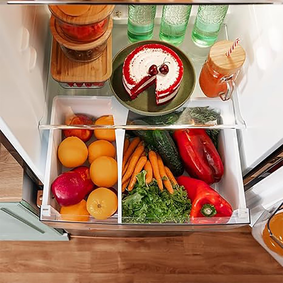 additioanl image for  Cecotec Retro combi fridge Black 300L 