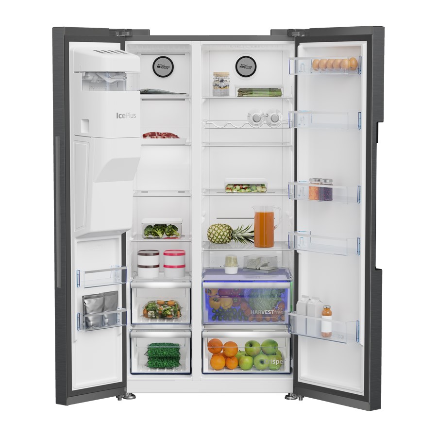 additioanl image for  Beko American Style SideBySide Dark Inox 
