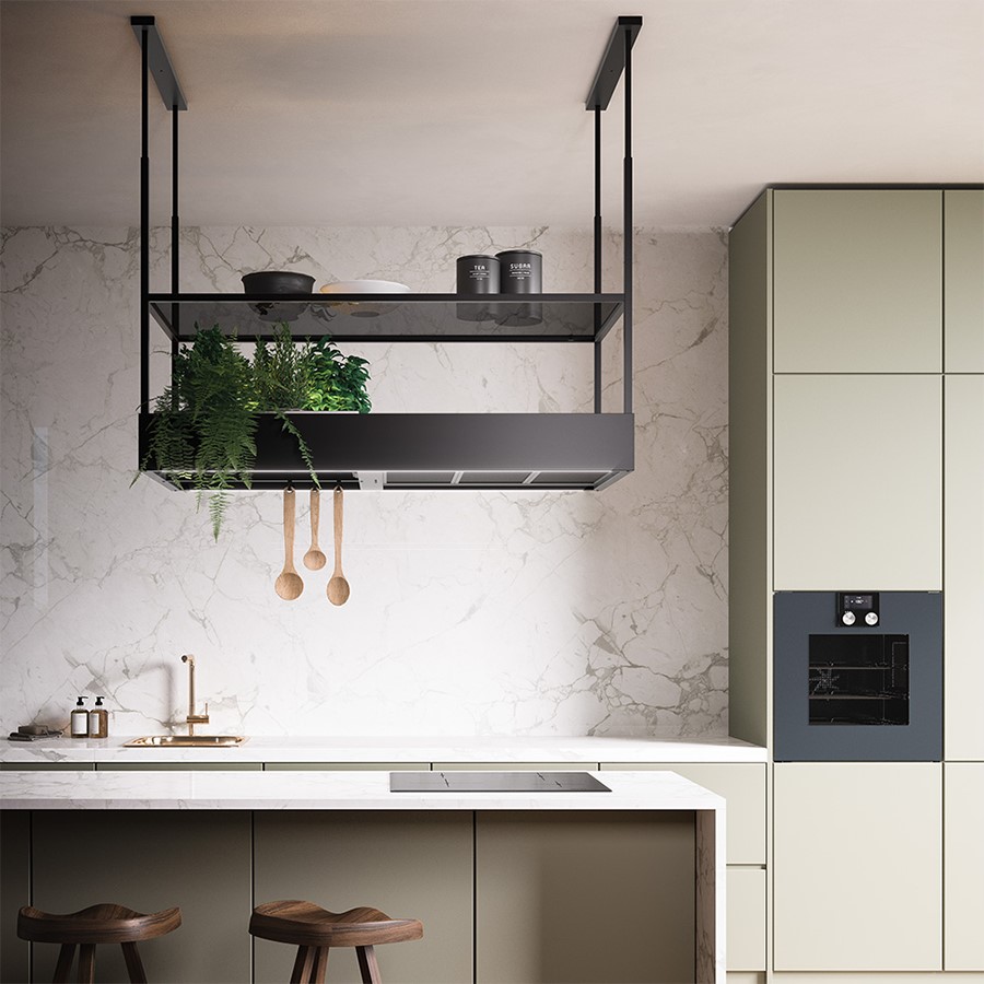 additioanl image for  Falmec Hood Island Black Matt 130 cm 