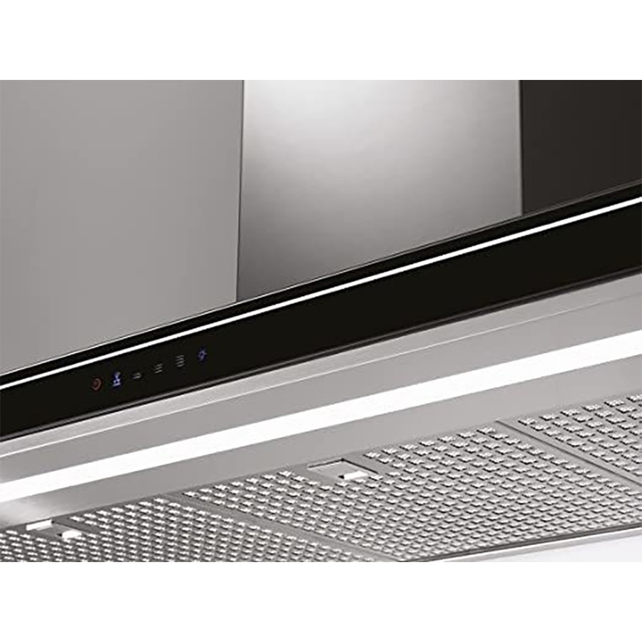 additioanl image for  Falmec Hood Island Luce Black Glass 90cm 