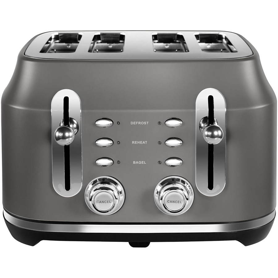 additioanl image for  Rangemaster Classic 4 Slice Grey Toaster 