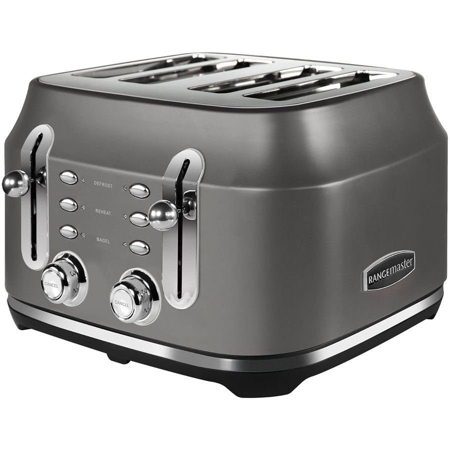 additioanl image for  Rangemaster Classic 4 Slice Grey Toaster 
