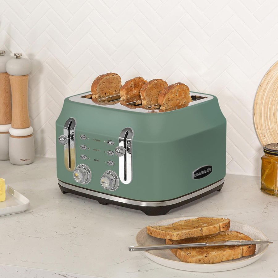 additioanl image for  Rangemaster Classic 4 Slice Miner. Green 