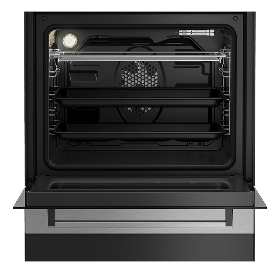 additioanl image for  Beko Cooker Dual Fuel Black & S/Steel 