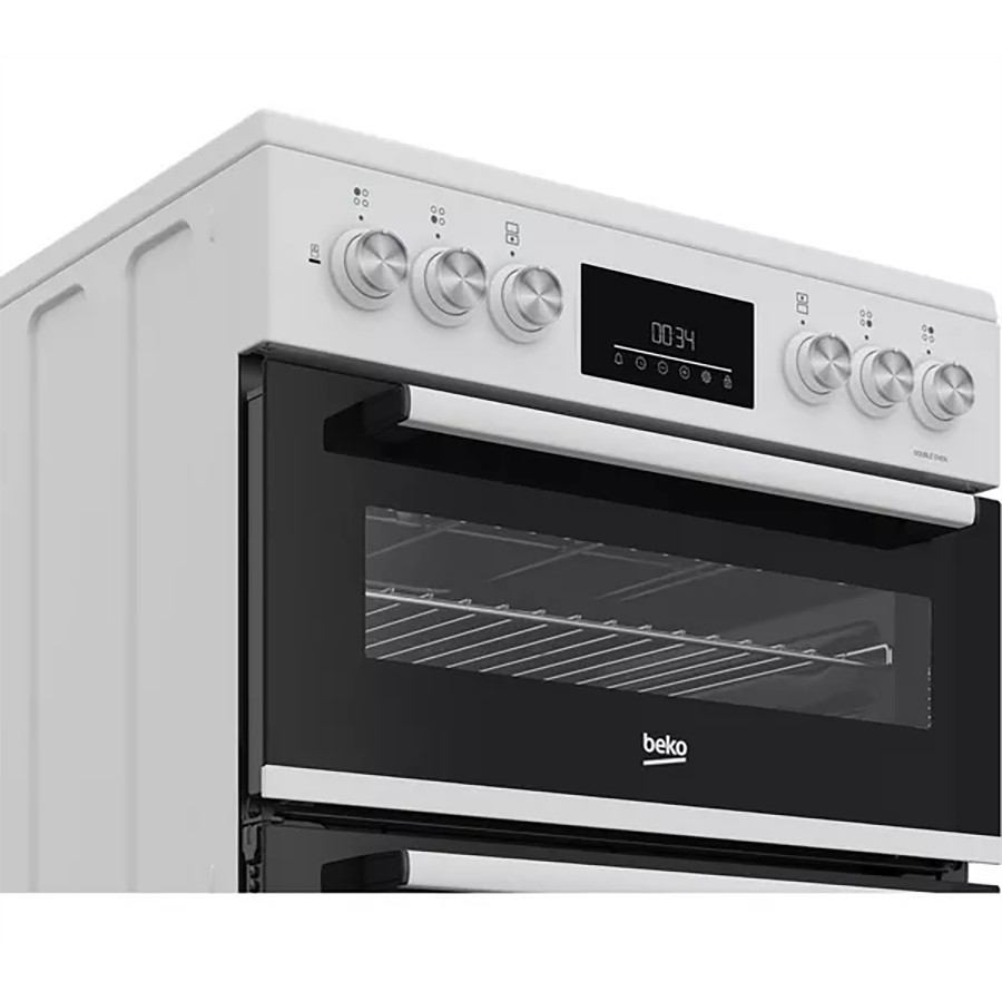 additioanl image for  Beko Double Oven Dual Fuel Cooker White 