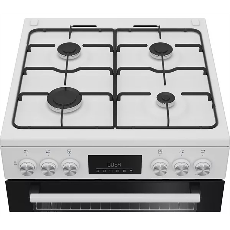 additioanl image for  Beko Double Oven Dual Fuel Cooker White 