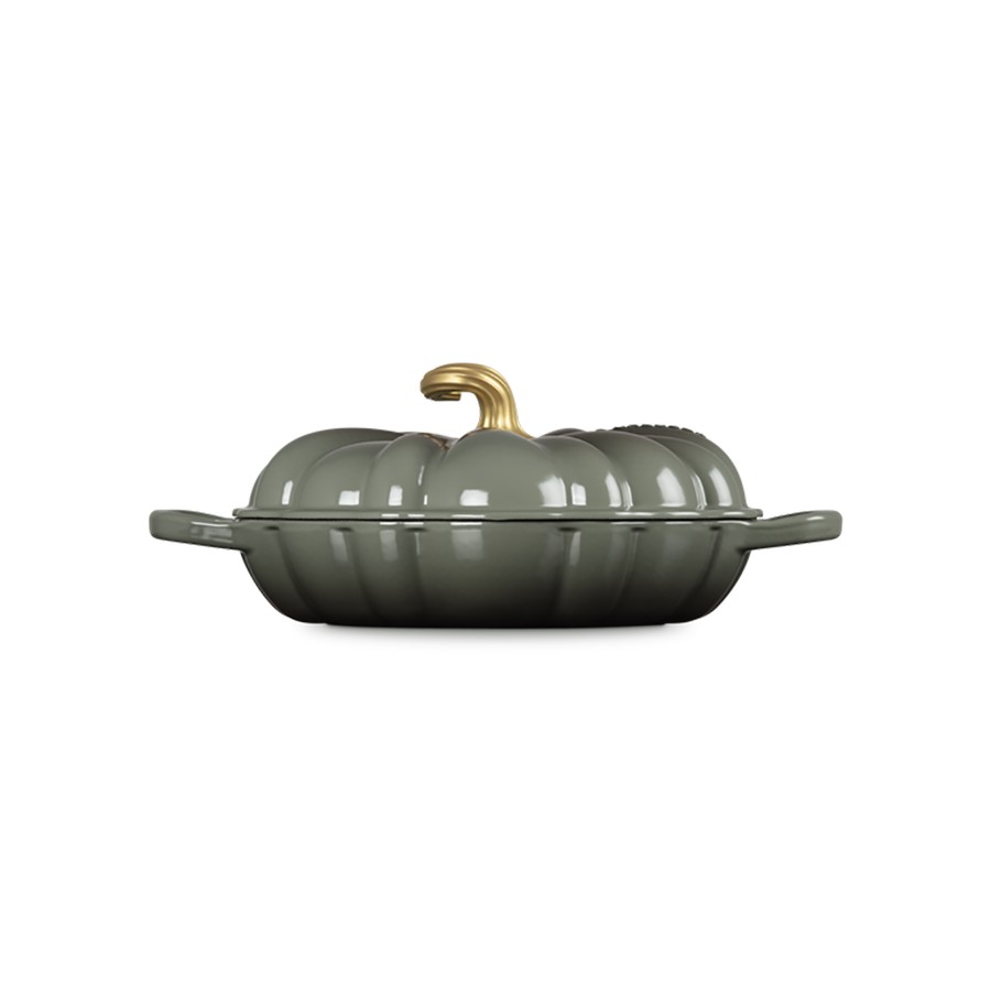 additioanl image for  Le Creuset Pumpkin Braiser Thyme 28 cm 