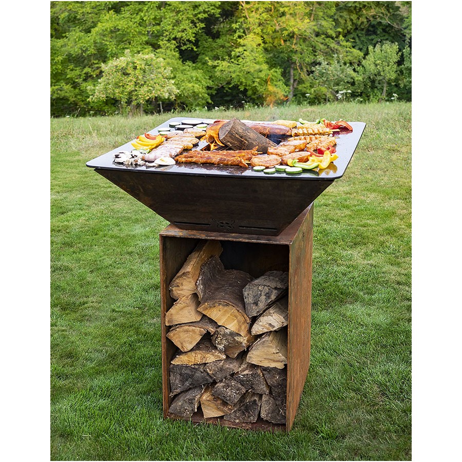 additioanl image for  BlackBull BigQube M Wood Corten Steel 