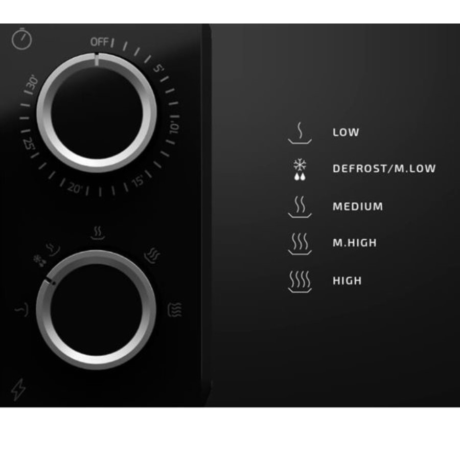 additioanl image for  Cecotec Microwave Proclean Black Mirror 