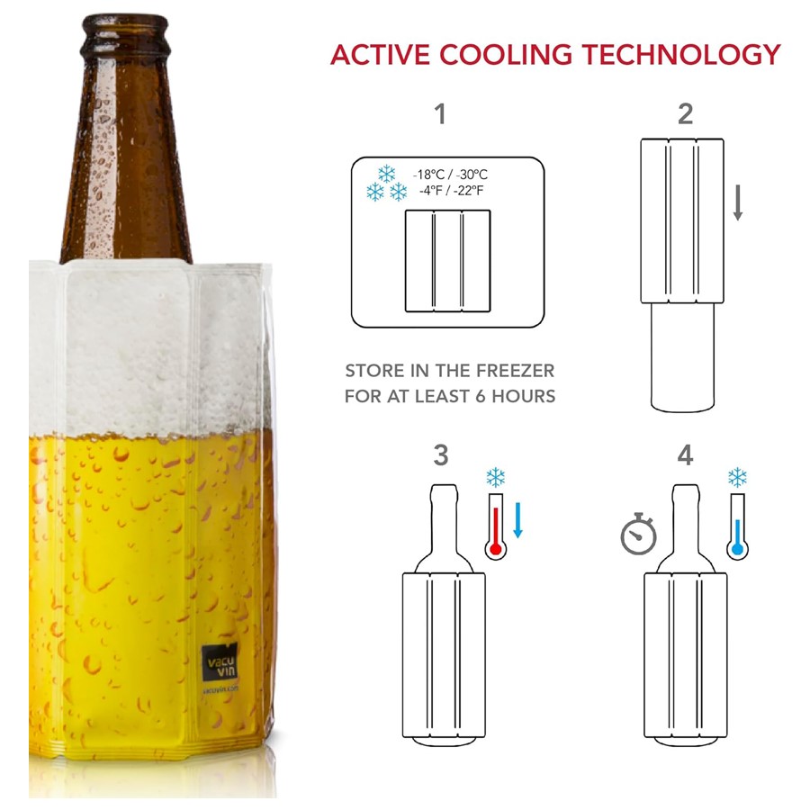 additioanl image for  Vacuvin Beer Cooler Sleeve Beer 