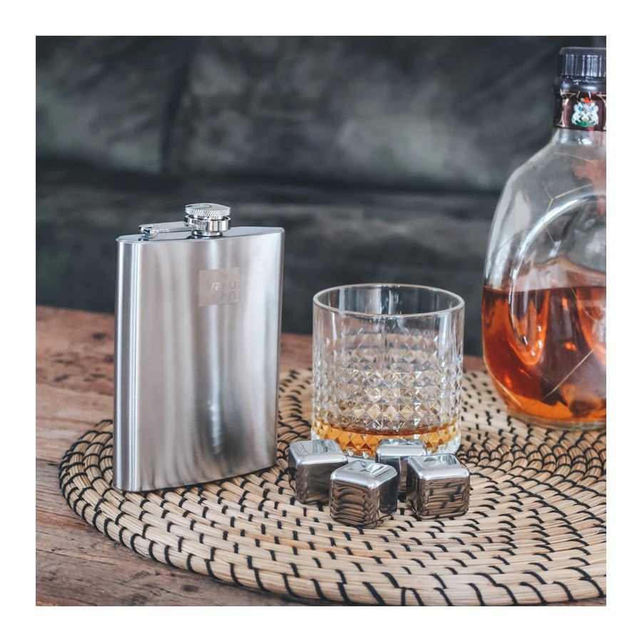 additioanl image for  Vacuvin Hip Flask & Funnel S/Steel 