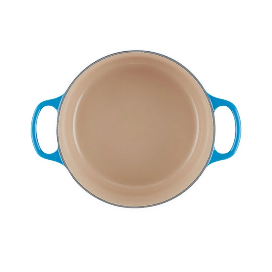 additioanl image for  Le Creuset Round Cass. Azure Blue 22 cm 