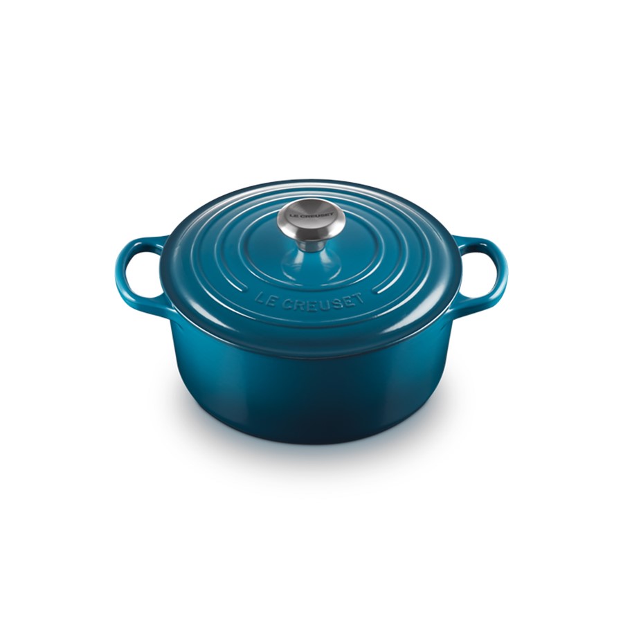 additioanl image for  Le Creuset Rd. Casserole Deep Teal 24 cm 