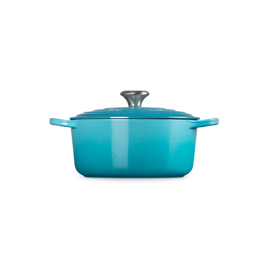 additioanl image for  Le Creuset Round Casserole Teal 24 cm 
