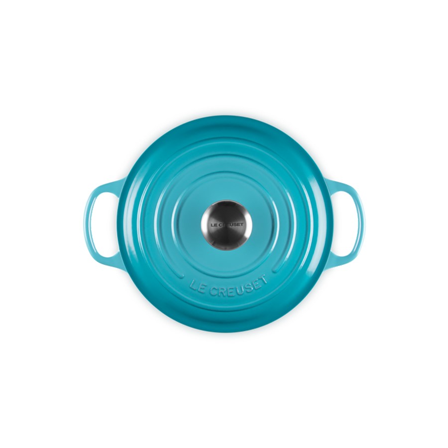 additioanl image for  Le Creuset Round Casserole Teal 24 cm 