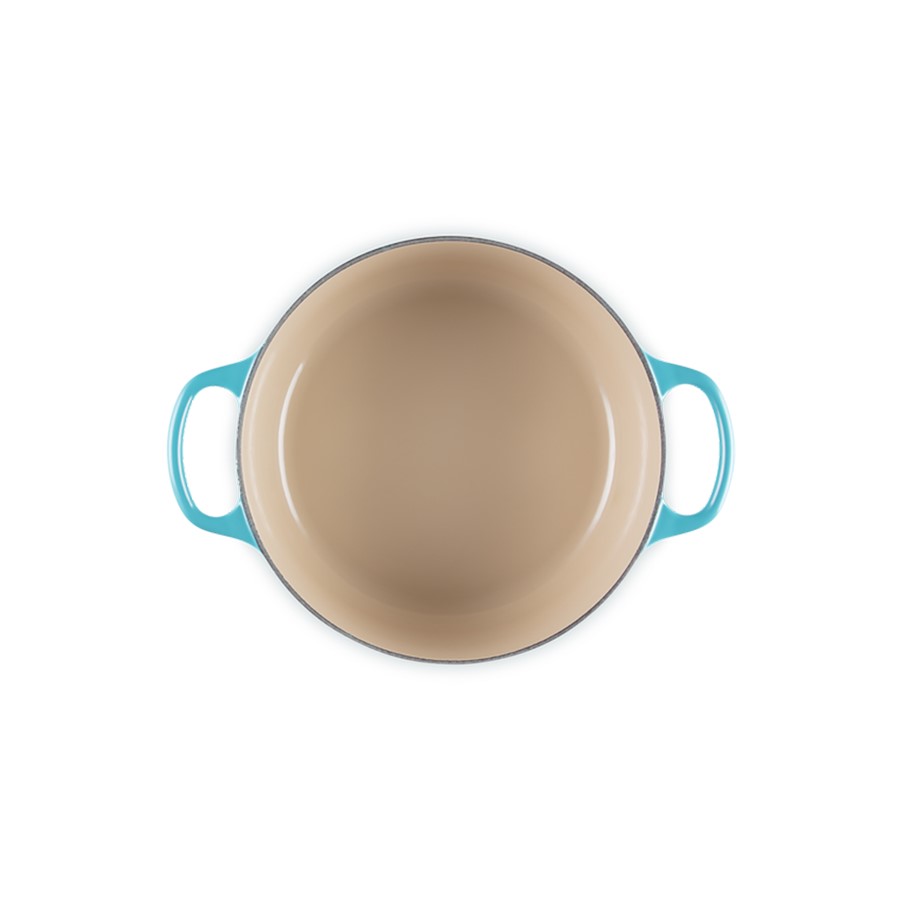 additioanl image for  Le Creuset Round Casserole Teal 24 cm 