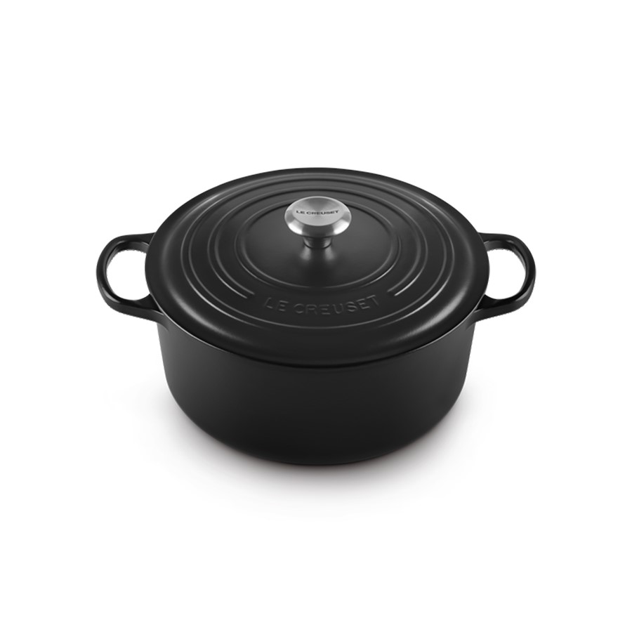 additioanl image for  Le Creuset Rd. Casserole Satin Blk 28 cm 
