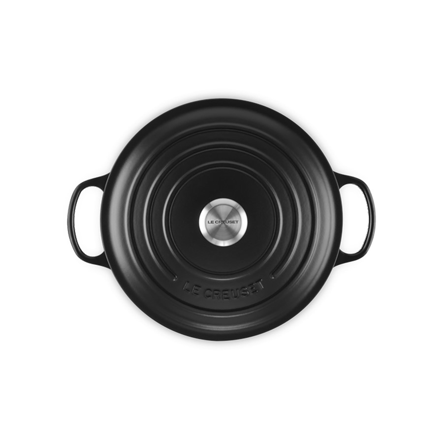 additioanl image for  Le Creuset Rd. Casserole Satin Blk 28 cm 