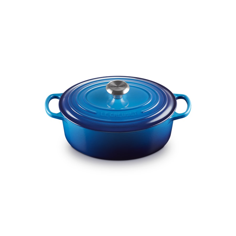 additioanl image for  Le Creuset Oval Cass. Azure Blue 27 cm 