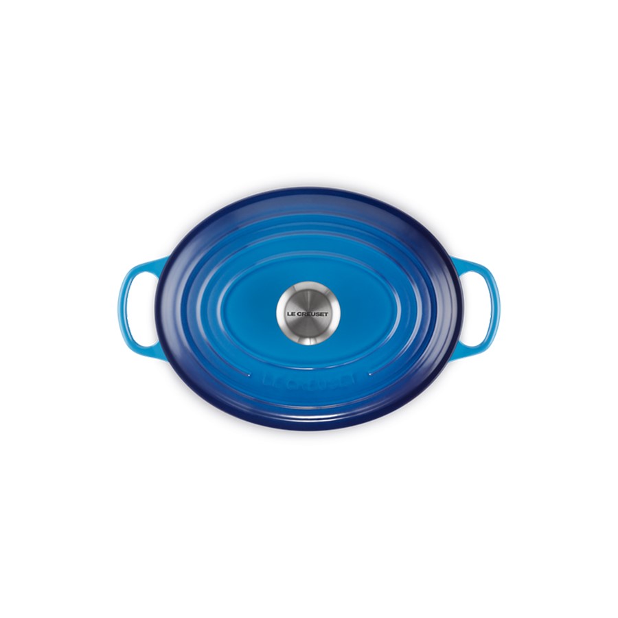 additioanl image for  Le Creuset Oval Cass. Azure Blue 27 cm 