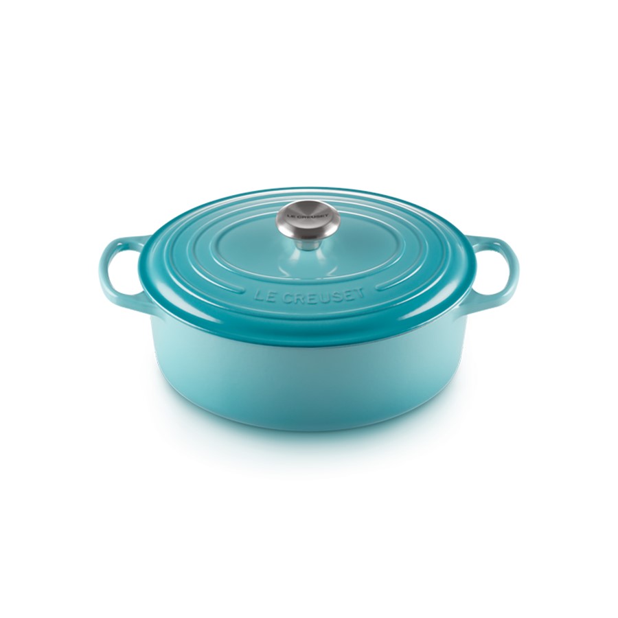 additioanl image for  Le Creuset Oval Casserole Teal 29 cm 