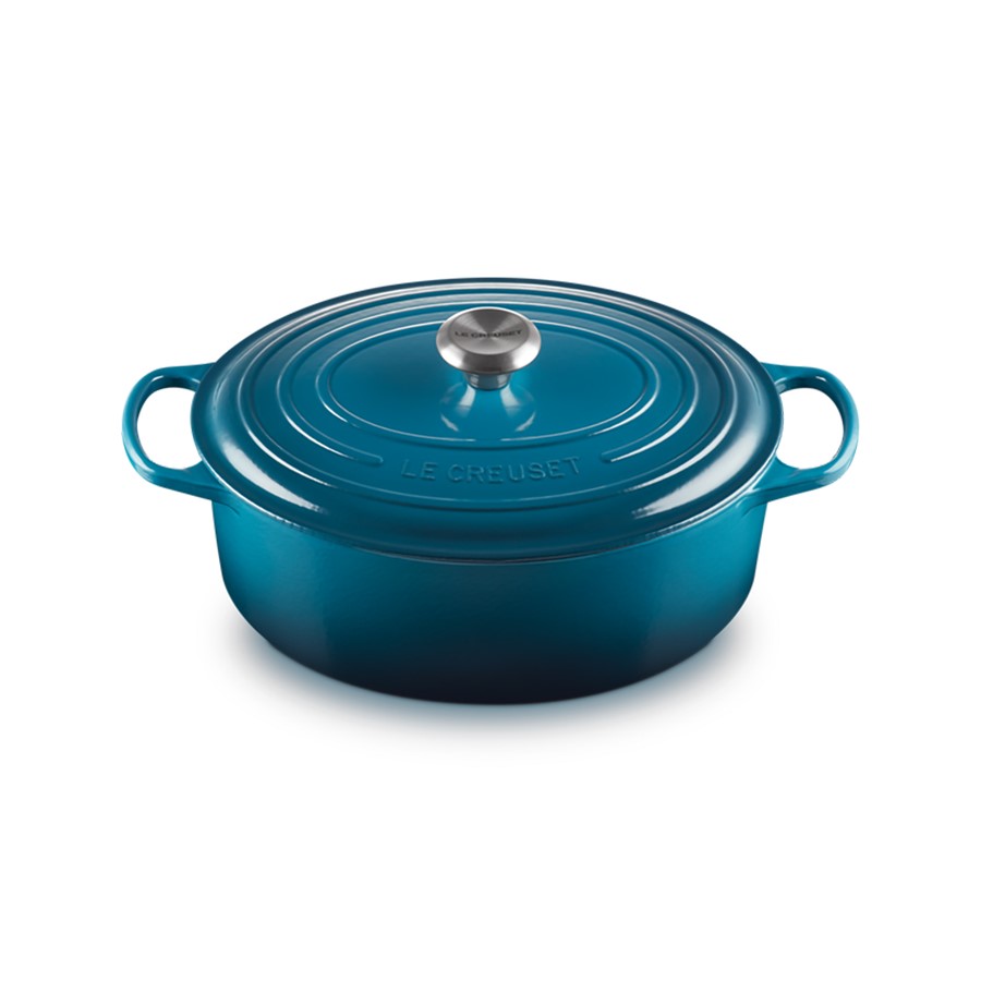 additioanl image for  Le Creuset Oval Casserole Deep Teal 31cm 