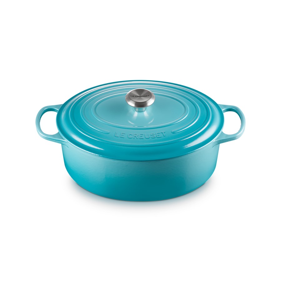additioanl image for  Le Creuset Oval Casserole Teal 31 cm 