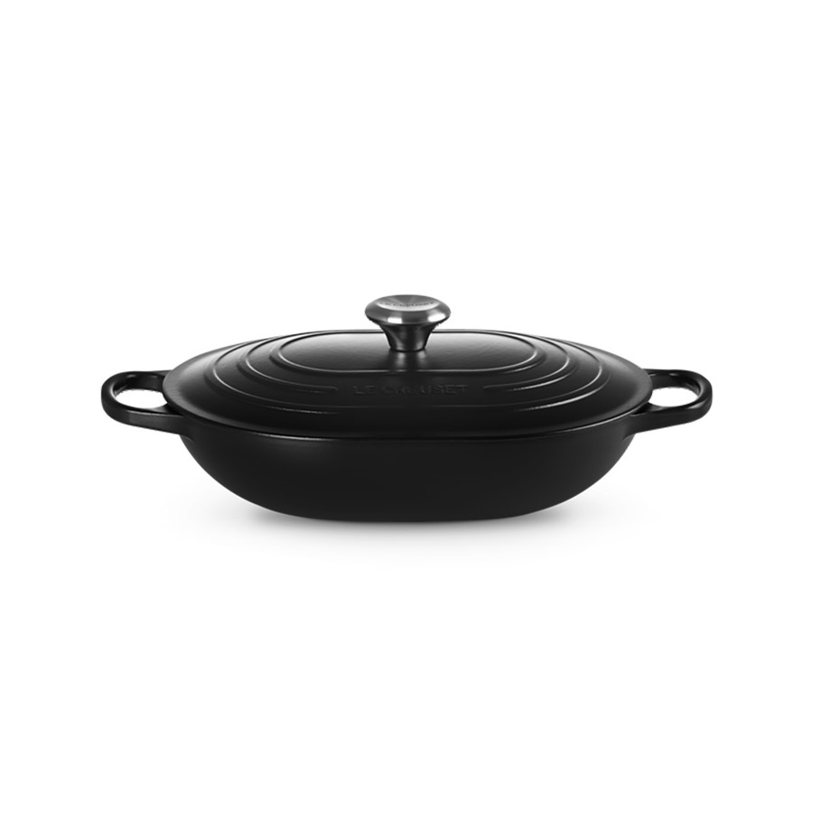 additioanl image for  Le Creuset Oblong Cass. Satin Black 31cm 
