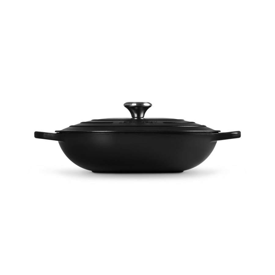 additioanl image for  Le Creuset Oblong Cass. Satin Black 31cm 