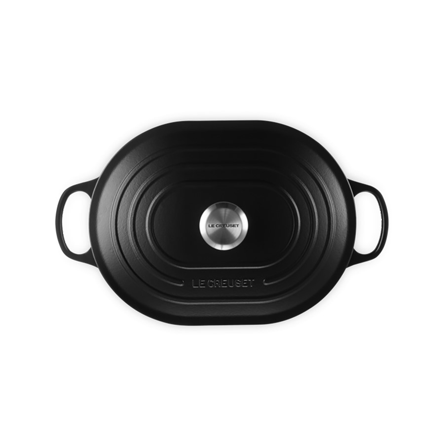additioanl image for  Le Creuset Oblong Cass. Satin Black 31cm 