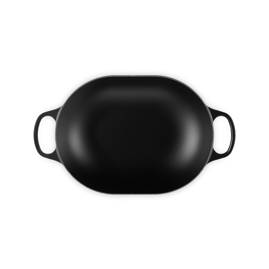 additioanl image for  Le Creuset Oblong Cass. Satin Black 31cm 