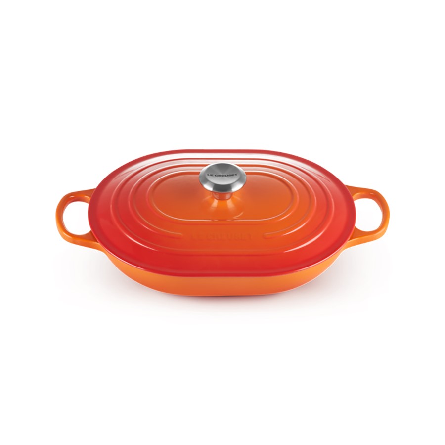 additioanl image for  Le Creuset Oblong Casserole Flame 31 cm 
