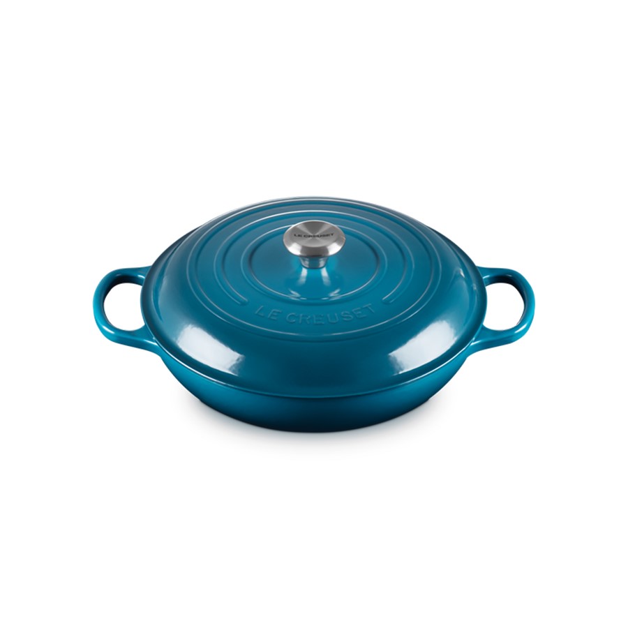 additioanl image for  Le Creuset Shallow Casserole D/Teal 30cm 