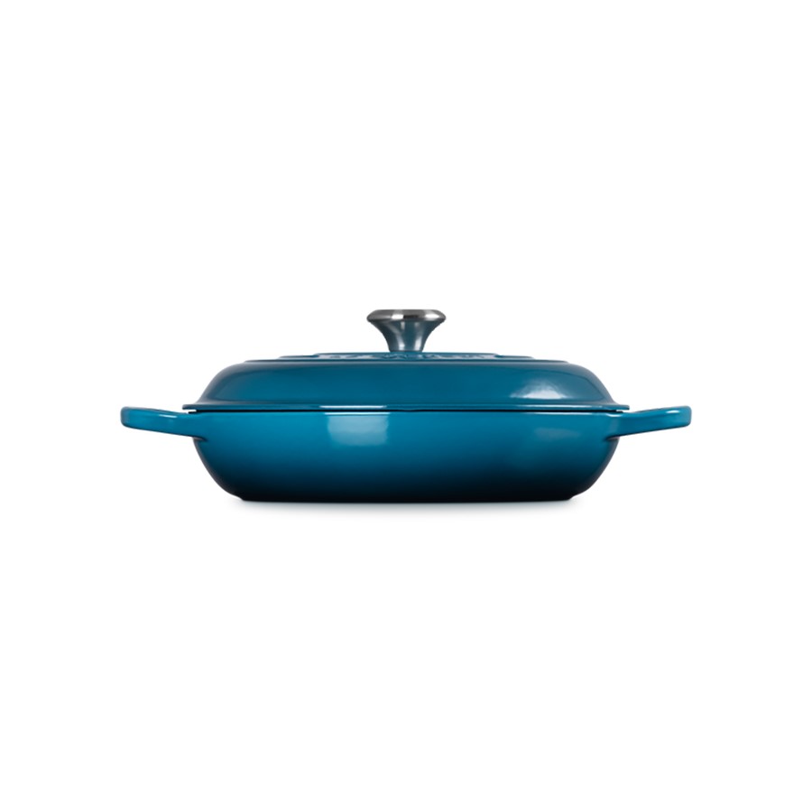additioanl image for  Le Creuset Shallow Casserole D/Teal 30cm 