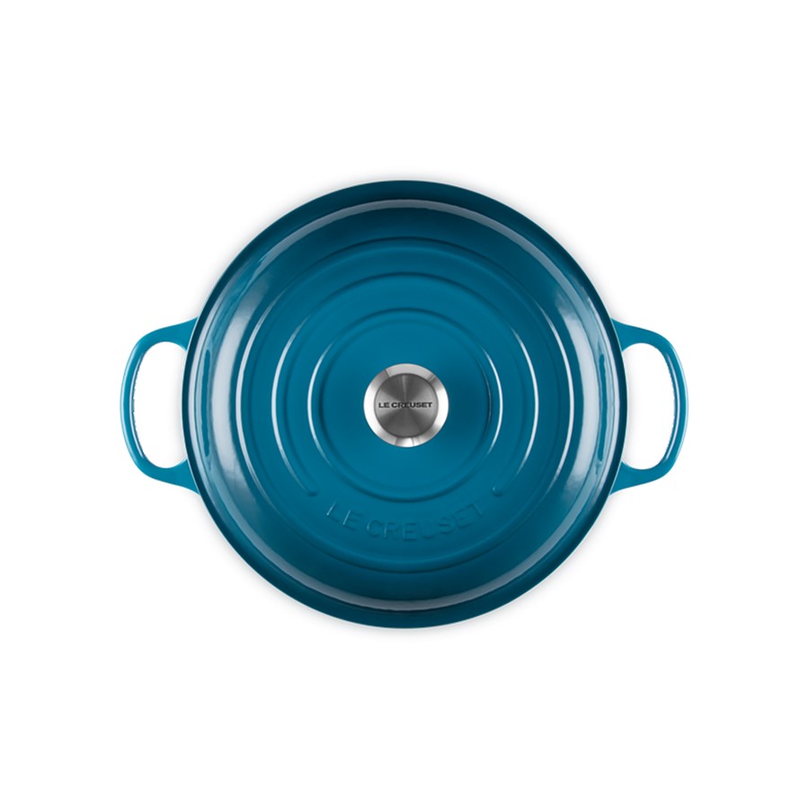 additioanl image for  Le Creuset Shallow Casserole D/Teal 30cm 