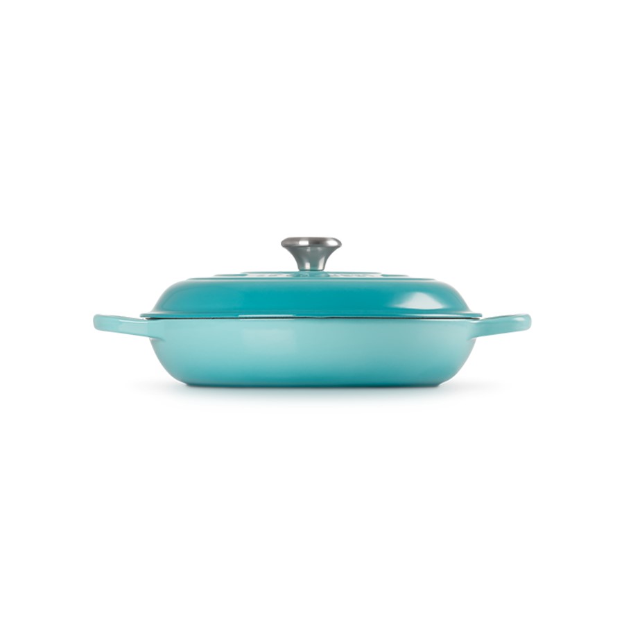 additioanl image for  Le Creuset Shallow Casserole Teal 30 cm 