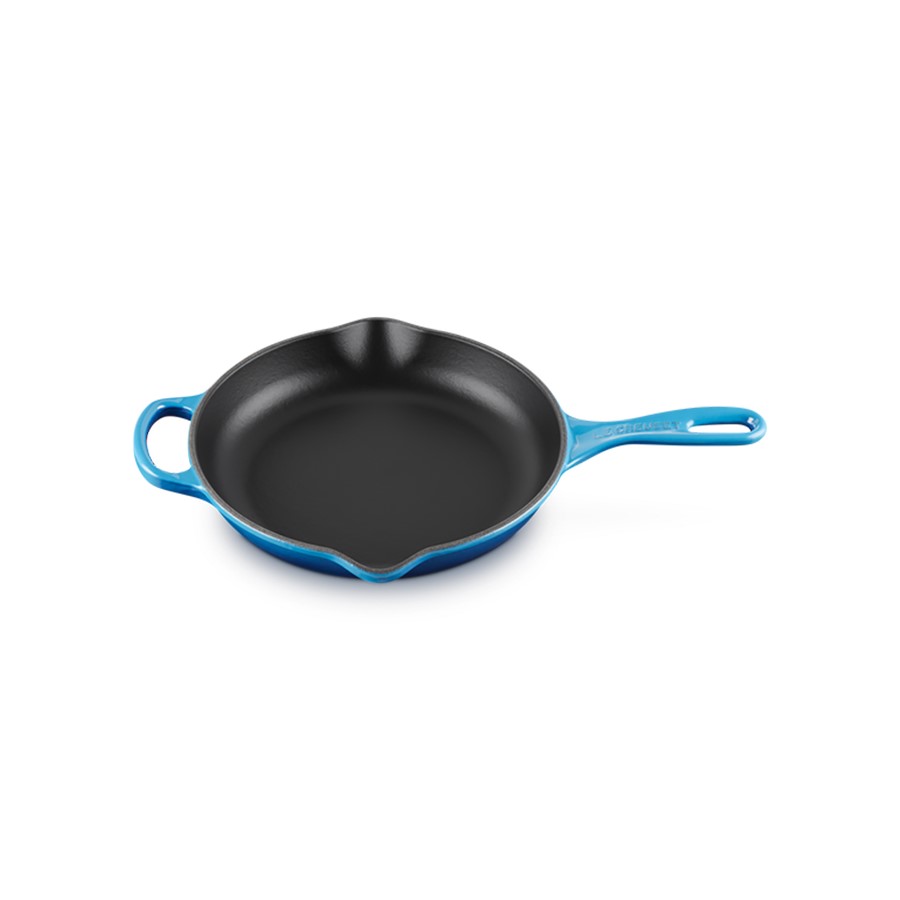 additioanl image for  Le Creuset Round Skillet Azure Blue 23cm 