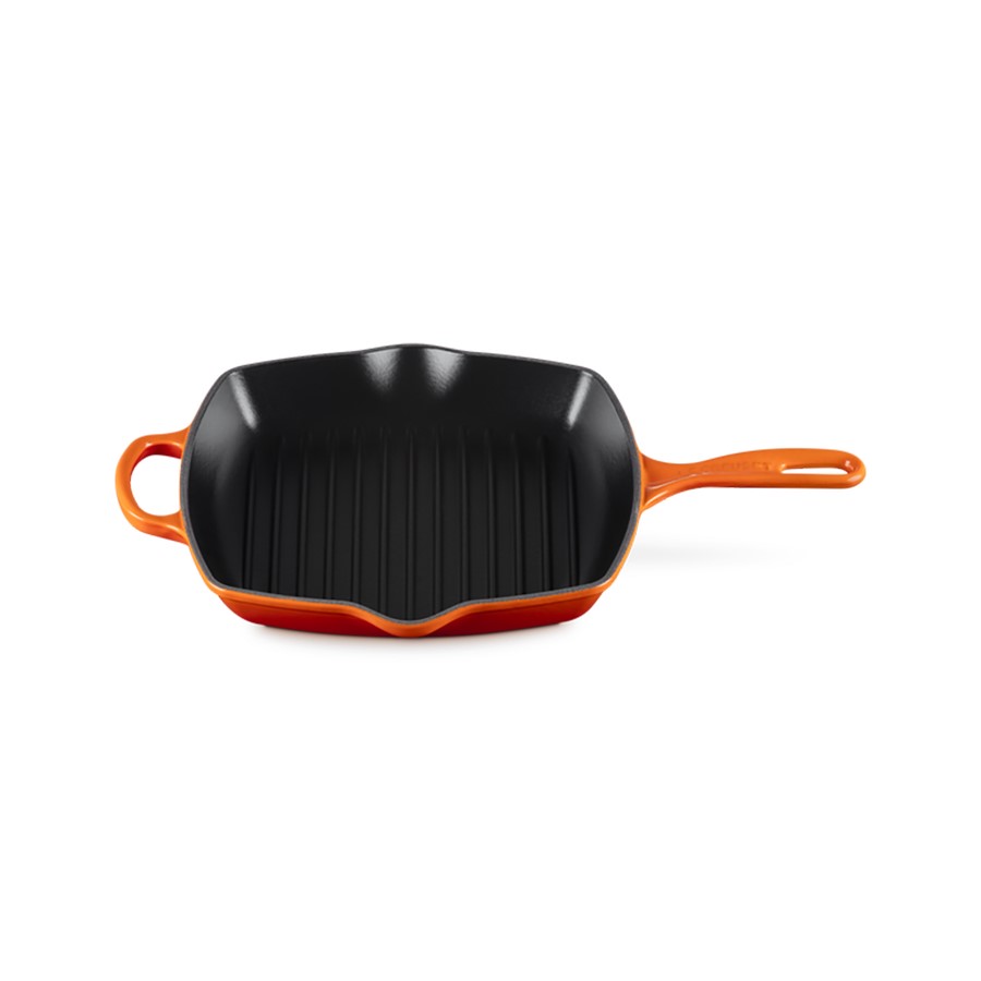 additioanl image for  Le Creuset Sq. Skillet Grill Flame 26cm 