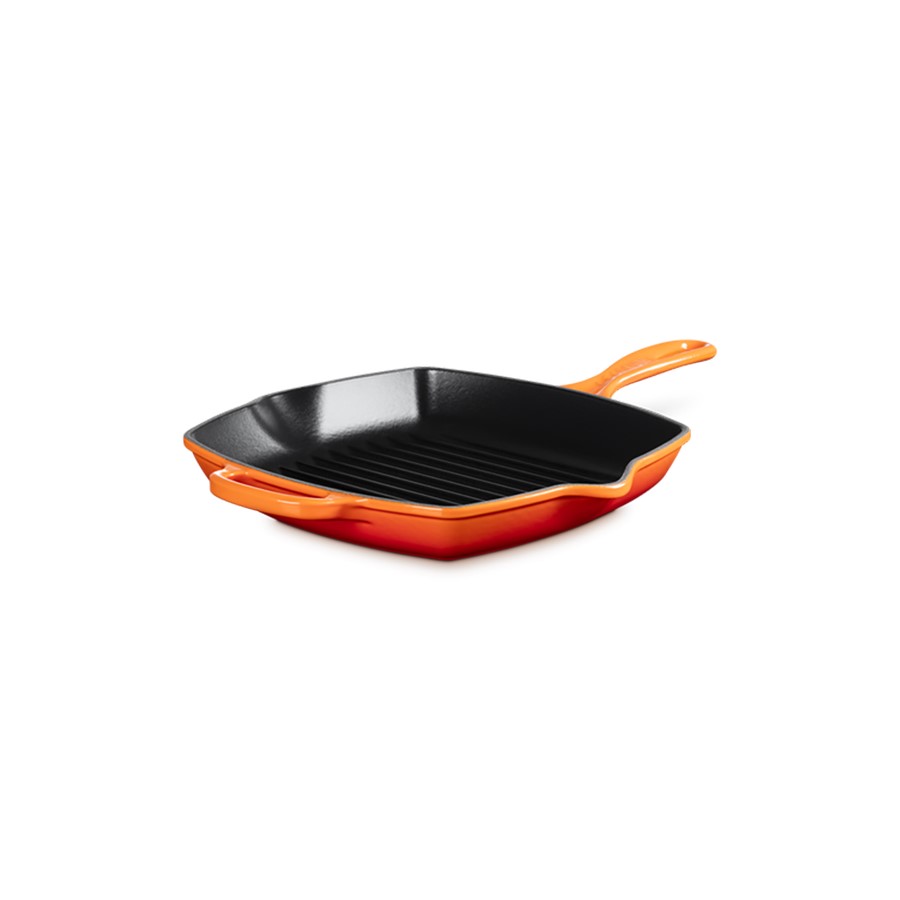 additioanl image for  Le Creuset Sq. Skillet Grill Flame 26cm 