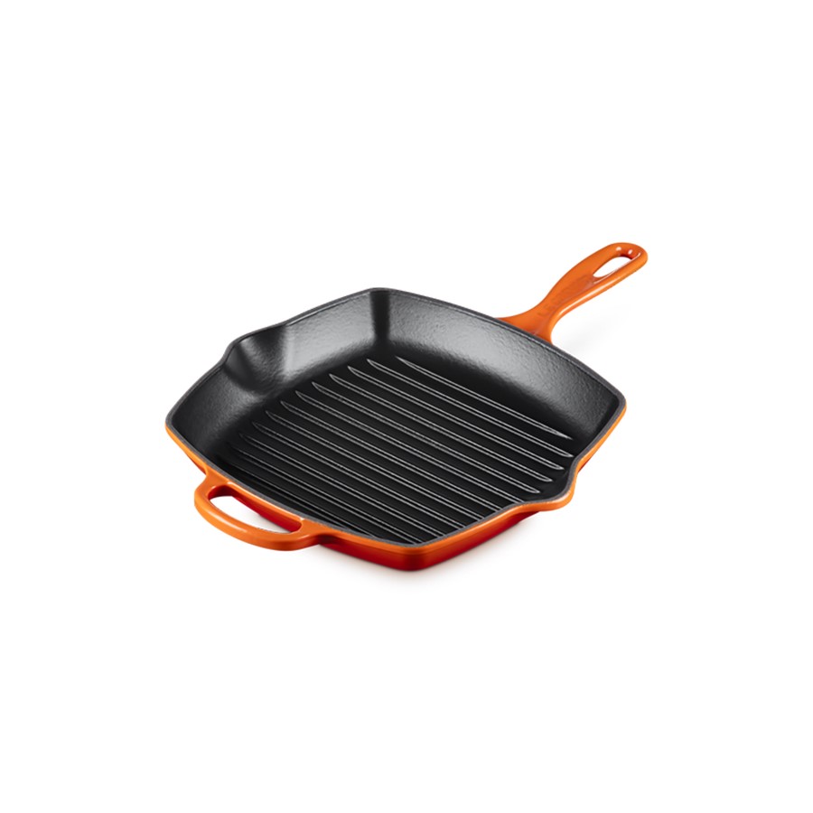 additioanl image for  Le Creuset Sq. Skillet Grill Flame 26cm 