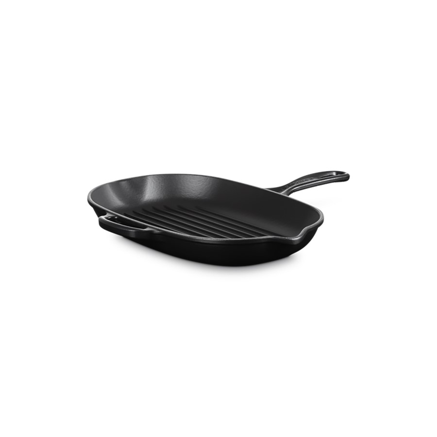 additioanl image for  Le Creuset Oval Skill. Grill M/Blk 32 cm 