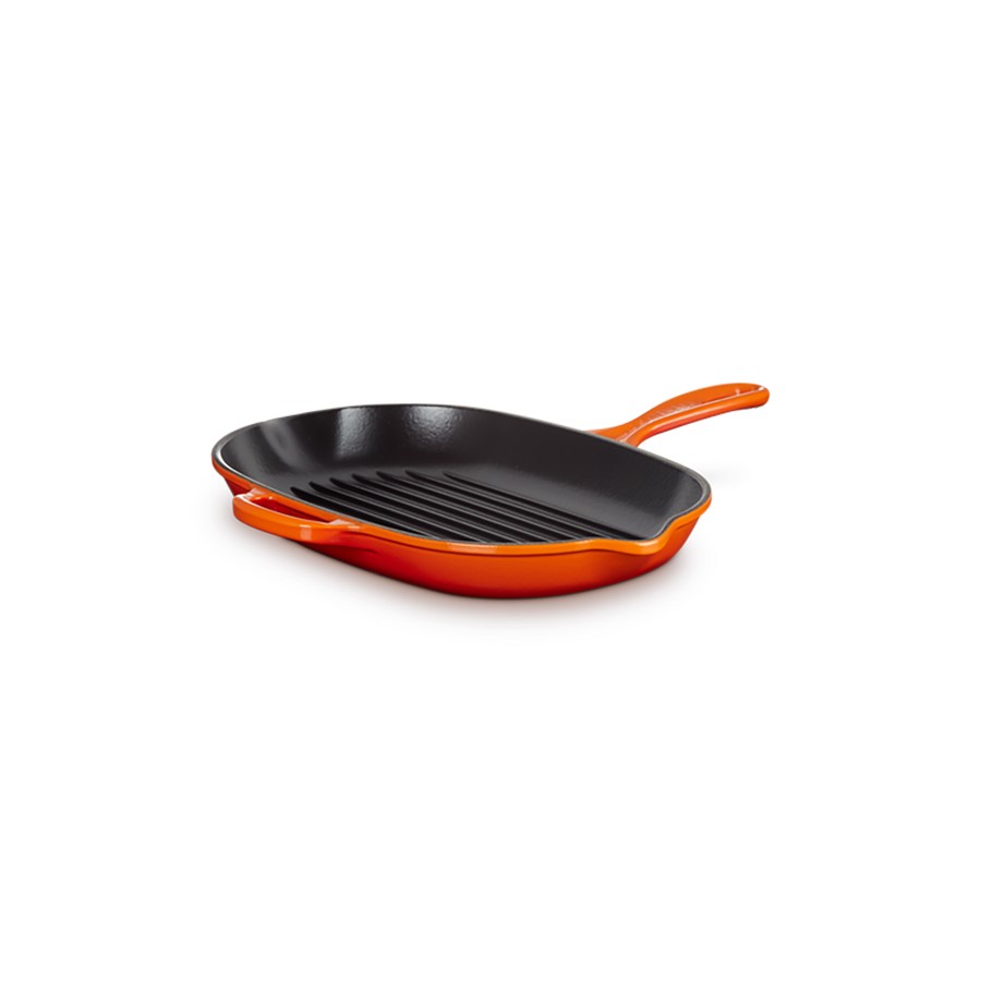additioanl image for  Le Creuset Oblong Skill Grill Flame 32cm 