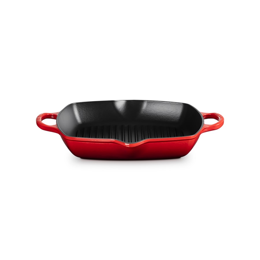 additioanl image for  Le Creuset Deep Square Grill Cerise 30cm 