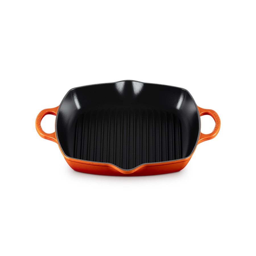 additioanl image for  Le Creuset Deep Square Grill Flame 30 cm 