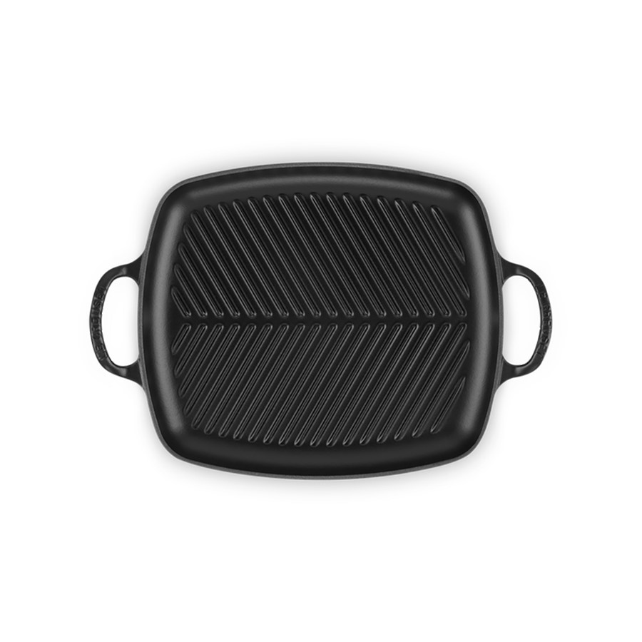 additioanl image for  Le Creuset Low Rect.Grill Satin Blk 30cm 